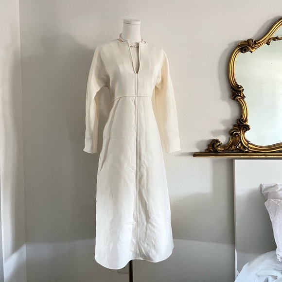 ZARA limited edition white long sleeve dress size m - Picture 1 of 12